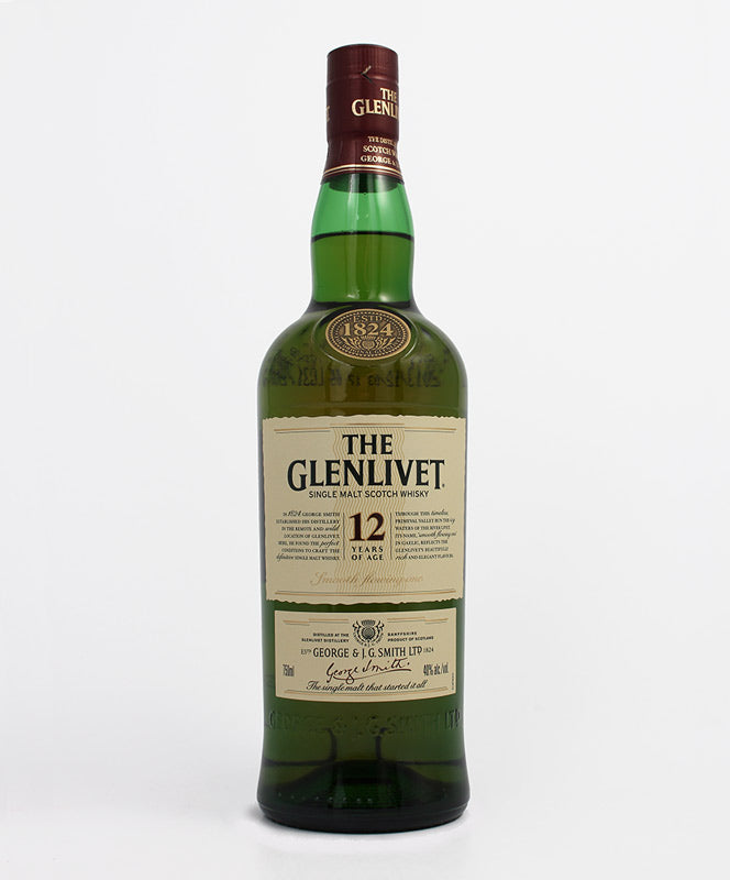 GLENLIVET 12YR SINGLE MALT 750ML – Triphammer Wines and Spirits